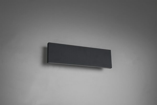 Trio 225172942 Concha LED nástěnní svítidlo | Teplá bílá | 2X6=2x600lmW | Černá