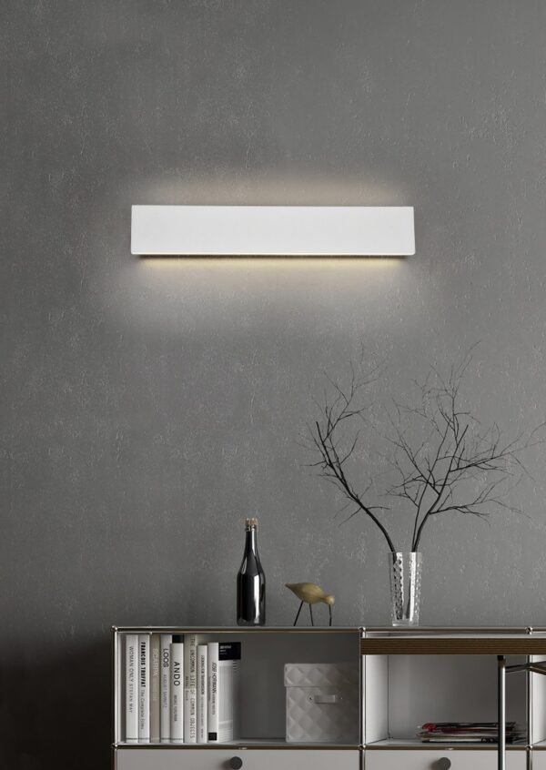 Trio 225174731 Concha LED nástěnní svítidlo | Teplá bílá | 2X9=2x900lmW | Bílá