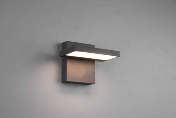 Trio 226360142 Horton LED Nástěnné venkovní světlo | Teplá bílá | Černá | 8W