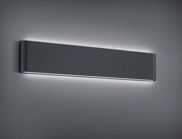 Trio 226460242 Thames Ii LED Nástěnné venkovní světlo | Teplá bílá | 2X8=2x800lmW | Černá