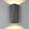 Trio 226560242 Tay LED Nástěnné venkovní světlo | Teplá bílá | 2x4W | Černá