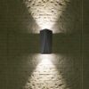 Trio 226560242 Tay LED Nástěnné venkovní světlo | Teplá bílá | 2x4W | Černá