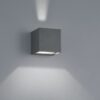 Trio 226860242 Adaja LED Nástěnné venkovní světlo | Teplá bílá | 2x3W | Černá