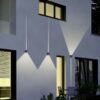 Trio 226860242 Adaja LED Nástěnné venkovní světlo | Teplá bílá | 2x3W | Černá