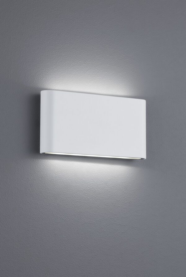 Trio 227660231 Thames Ii LED Nástěnné venkovní světlo | Teplá bílá | 2x5W | Bílá
