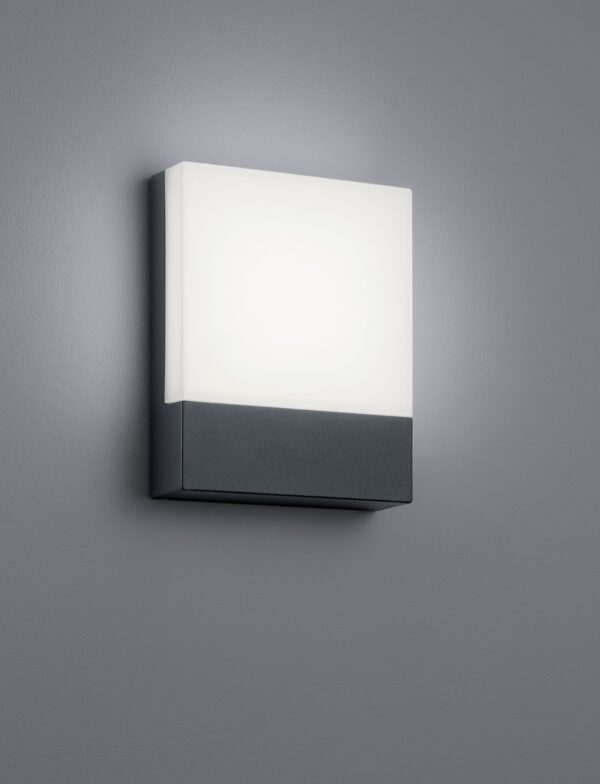 Trio 227760142 Pecos LED Nástěnné venkovní světlo | Teplá bílá | 6W | Černá