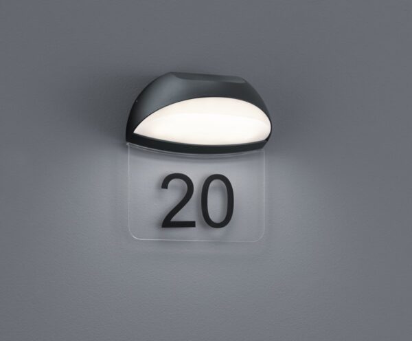 Trio 228360142 Muga LED Nástěnné venkovní světlo | Teplá bílá | 5W | Černá