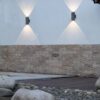 Trio 228460242 Colorado LED Nástěnné venkovní světlo | Teplá bílá | 2x3W | Černá