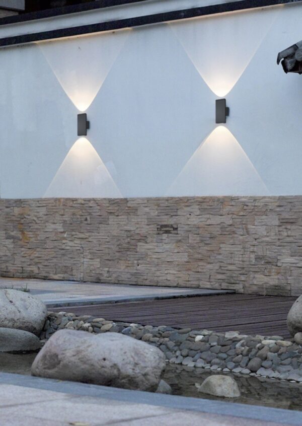 Trio 228460242 Colorado LED Nástěnné venkovní světlo | Teplá bílá | 2x3W | Černá