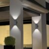 Trio 228460242 Colorado LED Nástěnné venkovní světlo | Teplá bílá | 2x3W | Černá