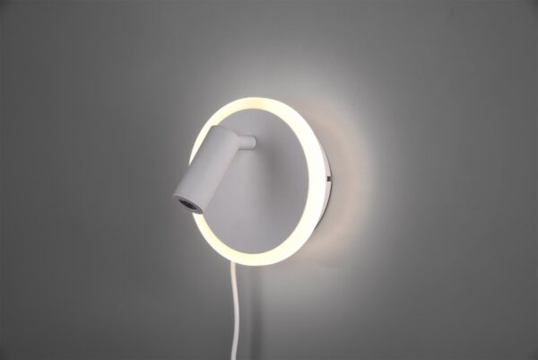 Trio 229210231 Jordan LED nástěnní svítidlo | Teplá bílá | Bílá | 5W+2W