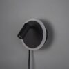 Trio 229210232 Jordan LED nástěnní svítidlo | Teplá bílá | Černá | 5W+2W