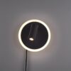 Trio 229210232 Jordan LED nástěnní svítidlo | Teplá bílá | Černá | 5W+2W