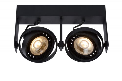 Lucide 22969/24/30 Griffon LED bodové svítidlo | Teplá bílá | Černá | 2x12W