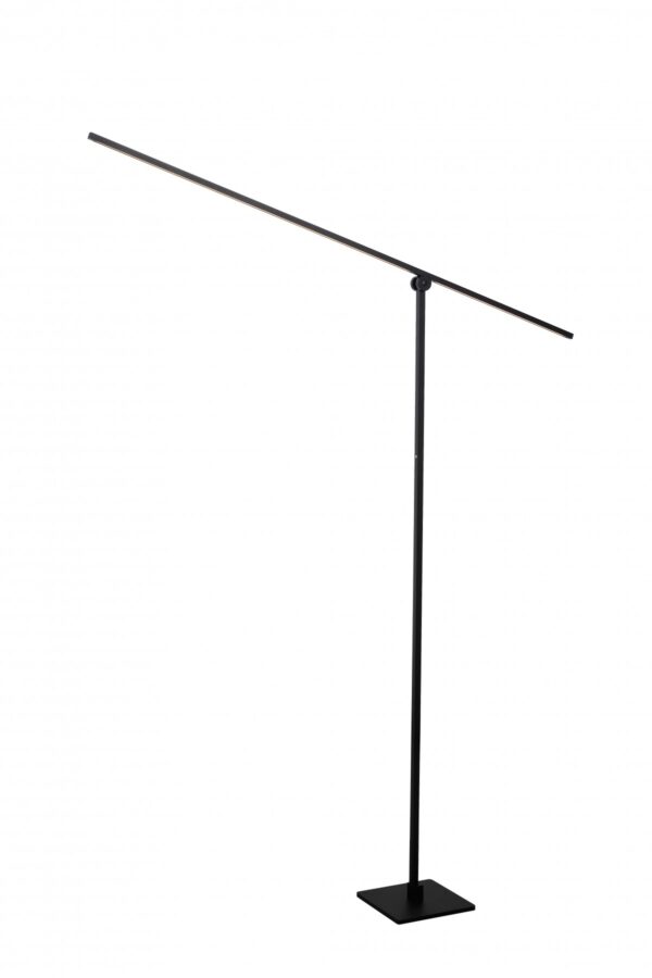Lucide 23750/15/30 Agena LED Stojací lampa ke čtení | Teplá bílá | Černá | 18W | 1