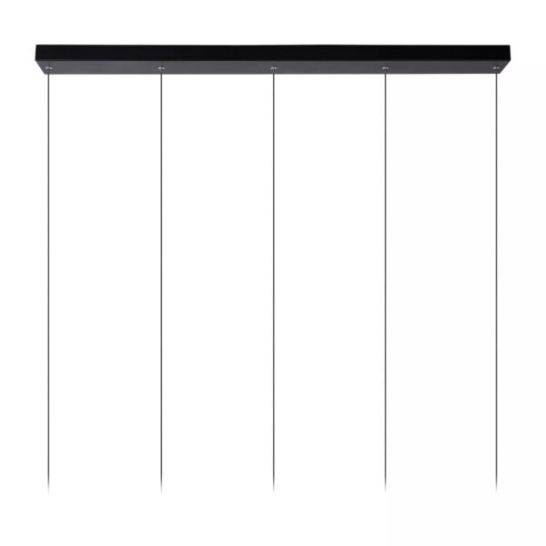 Lucide 24401/35/30 Tubule LED stropní svítidlo | Teplá bílá | Černá | 5x1,4W