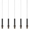 Lucide 24402/30/30 LED stropní svítidlo | Teplá bílá | Černá | 5x4,2W