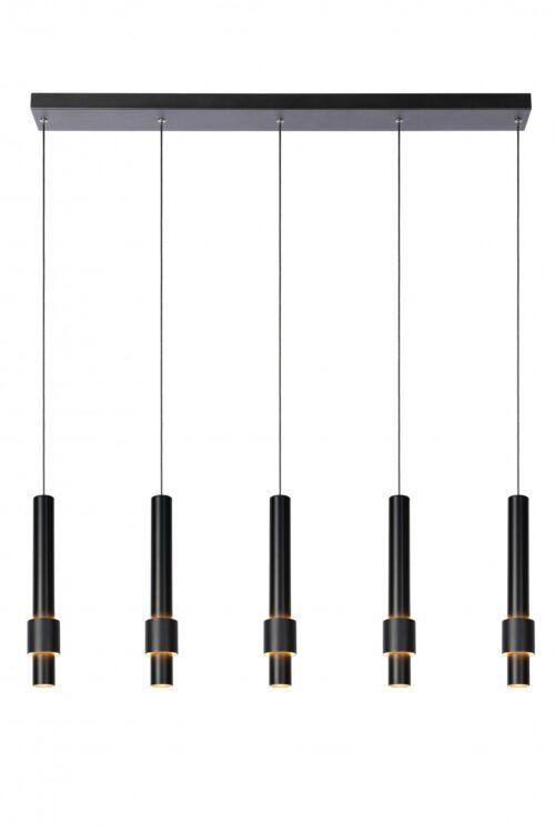 Lucide 24402/30/30 LED stropní svítidlo | Teplá bílá | Černá | 5x4,2W
