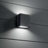 Ideal lux 250946 Argo LED Nástěnné venkovní světlo | Teplá bílá | 10W | Černá