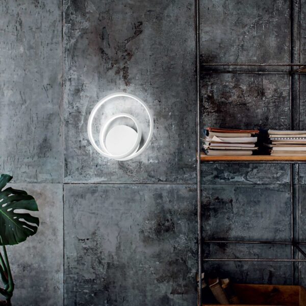 Ideal lux 253695 Oz LED nástěnní svítidlo | Teplá bílá | 30W | Bílá