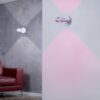 Trio 255410207 Vista LED Nástěnní svítidlo s ovladačem | RGB | Variabilní | 2x4W | Kov | Nikl