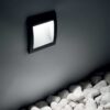 Ideal lux 255514 Wire LED Nástěnné venkovní světlo | Teplá bílá | 4W | Černá