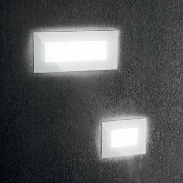 Ideal lux 255781 Indio LED Nástěnné venkovní světlo | Teplá bílá | 5W | Bílá