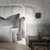 Ideal lux 260655 Bean LED Nástěnní svítidlo s vypínačem | Teplá bílá | 35W | Černá