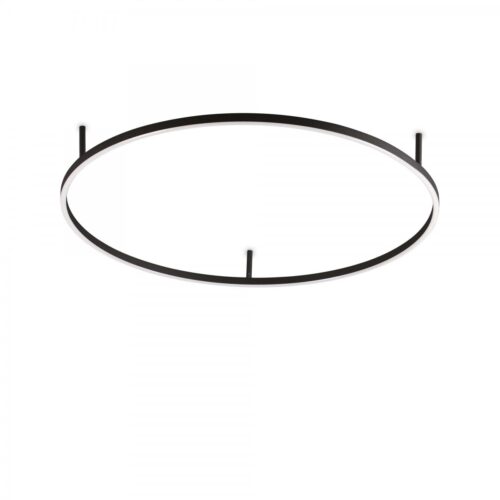 Ideal lux 266022 Oracle Slim Pl LED Přisazené stropní svítidlo | Teplá bílá | Černá | 51W