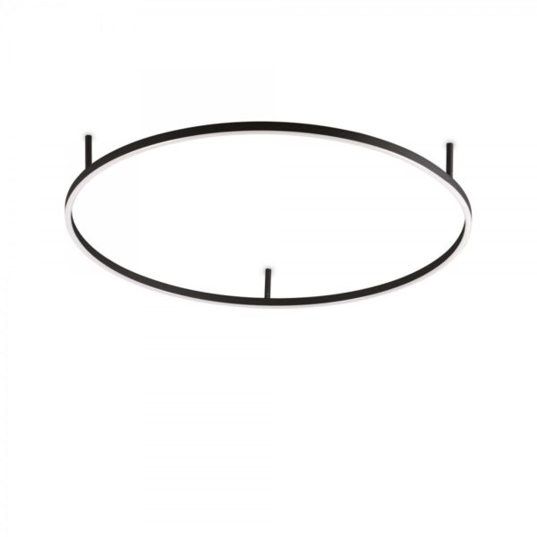 Ideal lux 266022 Oracle Slim Pl LED Přisazené stropní svítidlo | Teplá bílá | Černá | 51W
