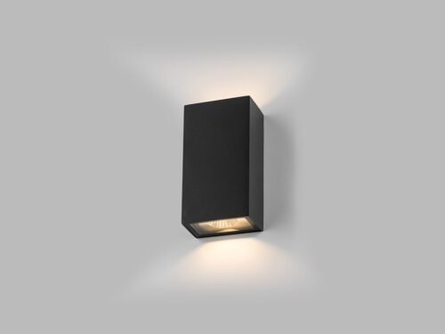 LED2 5100434 Blok LED Nástěnné venkovní světlo | Teplá bílá | Černá | 2x3W