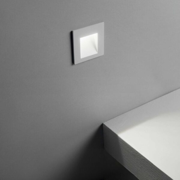 Ideal lux 269023 Bit LED Nástěnné venkovní světlo | Teplá bílá | 2W | Bílá