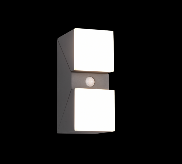 Trio 270669242 Avon LED Nástěnné venkovní světlo | Teplá bílá | 2x7W | Černá