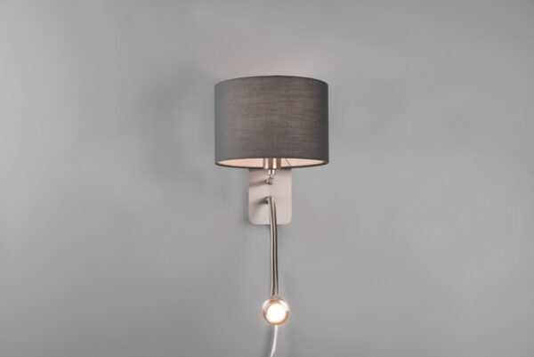 Trio 271170211 Hotel LED nástěnní svítidlo | Teplá bílá | Šedá | 40W