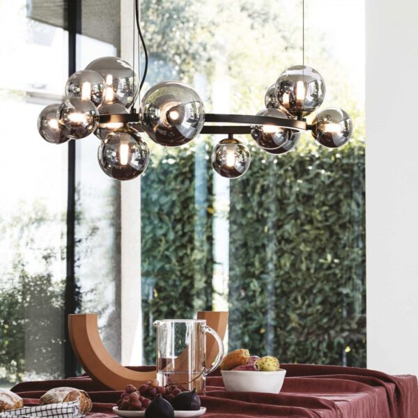 Ideal lux 271385 Perlage Lustr | G9 | Černá