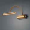 Trio 279770104 Curtis LED nástěnní svítidlo | Teplá bílá | 4W | Barevný kov | Mosaz