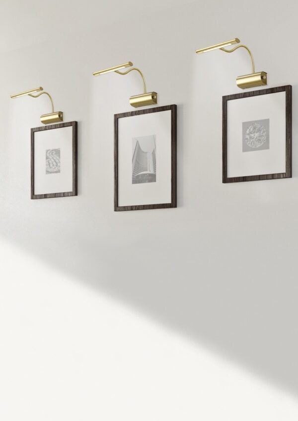 Trio 279770108 Curtis LED nástěnní svítidlo | Teplá bílá | 4W | Barevný kov | Mosaz