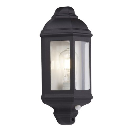 Searchlight 9600280BK-PIR Nástěnné venkovní světlo | E27 | Černá