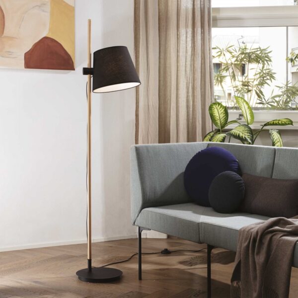 Ideal lux 282084 Axel Stojací lampa | E27 | Černá
