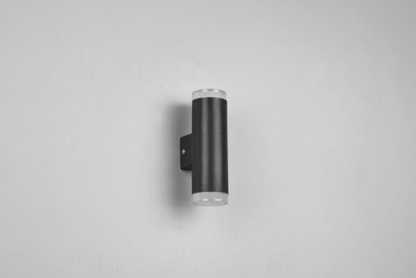 Trio 283110232 Ray LED Nástěnné venkovní světlo | Teplá bílá | Černá | 2x4W