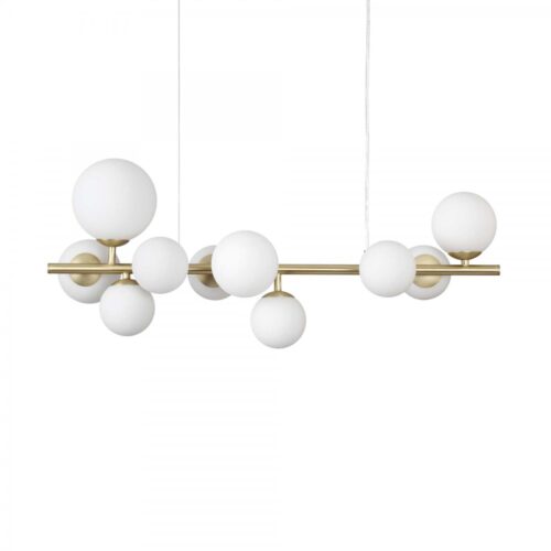 Ideal lux 283791 Perlage Lustr | G9 | Barevný kov | Mosaz
