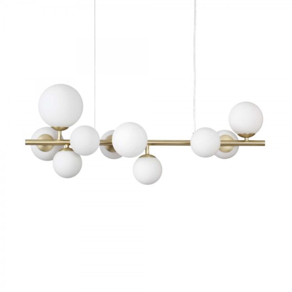 Ideal lux 283791 Perlage Lustr | G9 | Barevný kov | Mosaz