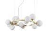 Ideal lux 283807 Perlage Lustr | G9 | Barevný kov | Mosaz
