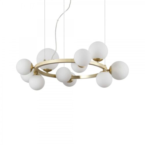 Ideal lux 283807 Perlage Lustr | G9 | Barevný kov | Mosaz