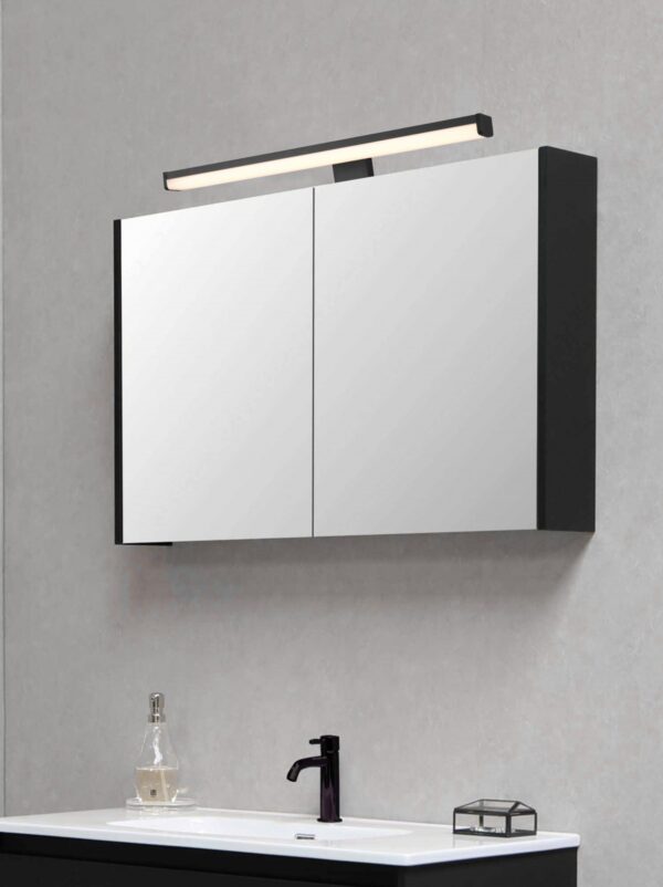 Trio 284114032 Lino LED nástěnní svítidlo | Teplá bílá | Černá | 7.5W