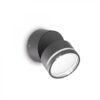 Ideal lux 285450 Omega Ap LED Nástěnné venkovní světlo | Teplá bílá | Černá | 7W