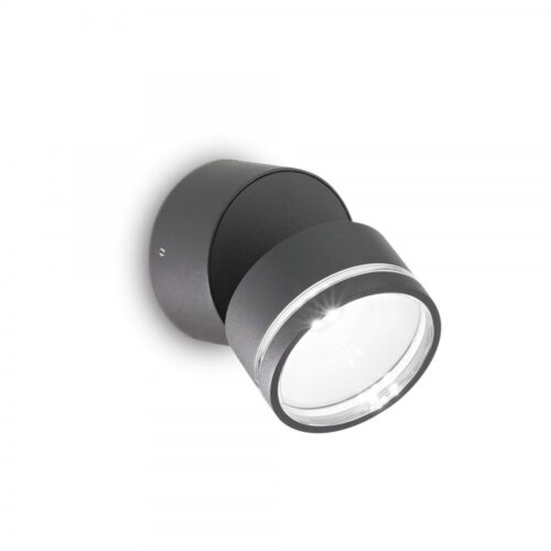 Ideal lux 285450 Omega Ap LED Nástěnné venkovní světlo | Teplá bílá | Černá | 7W