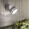 Ideal lux 285504 Omega Ap LED Nástěnné venkovní světlo | Přírodní bílá | Černá | 7W