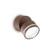 Ideal lux 285498 Omega Ap LED Nástěnné venkovní světlo | Přírodní bílá | Hnědá | 7W