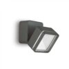 Ideal lux 285511 Omega Ap LED Nástěnné venkovní světlo | Přírodní bílá | Černá | 7W